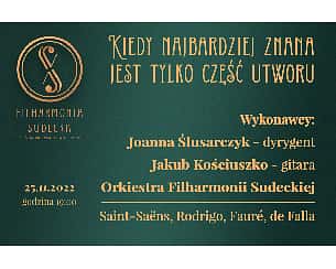 Bilety na koncert Kiedy najbardziej znana jest tylko część utworu w Wałbrzychu - 25-11-2022