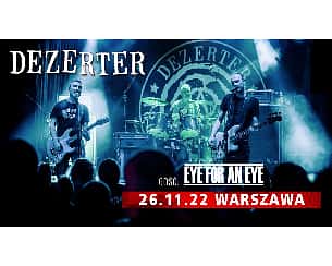 Bilety na koncert Dezerter w Warszawie - 26-11-2022