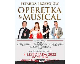 Bilety na koncert Petarda Przebojów - Operetka & Musical - Michał Musioł, Joanna Wojtaszewska, Kamil Roch Karolczuk w Mikołowie - 04-11-2022