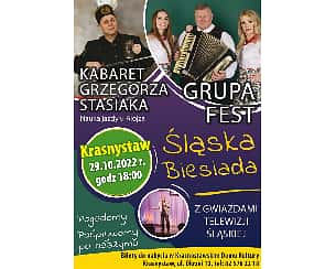 Bilety na koncert ŚLĄSKA BIESIADA Z GWIAZDAMI ŚLĄSKIEJ TELEWIZJI w Krasnymstawie - 29-10-2022