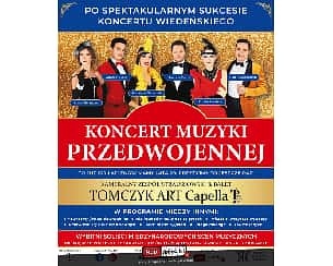 Bilety na koncert Lata 20-te, lata 30-te - Koncert Muzyki Przedwojennej - Orkiestra Księżniczek - Największe przeboje 20- lecia międzywojennego w wykonaniu Solistów Polskich i Międzynarodowych Scen - TOMCZYK ART w Olsztynie - 23-10-2022