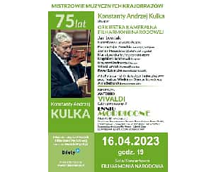 Bilety na koncert MISTRZOWIE MUZYCZNYCH KRAJOBRAZÓW "Vivaldi-Morricone" w Warszawie - 16-04-2023