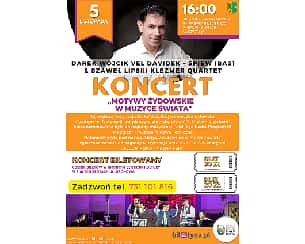 Bilety na koncert Motywy Żydowskie w Muzyce Świata - koncert muzyki klezmerskiej w Białych Błotach - 05-11-2022