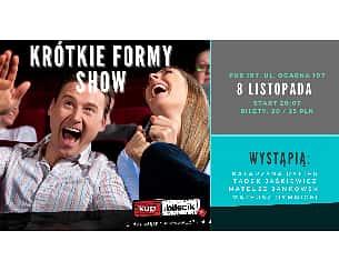 Bilety na kabaret Krótkie formy - Improwizowane show komediowe w Gdańsku - 08-11-2022