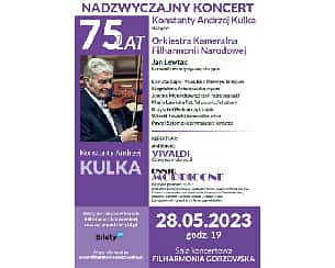 Bilety na koncert NADZWYCZAJNY KONCERT "VIVALDI-MORRICONE" Konstanty Andrzej Kulka i Orkiestra Kameralna Filharmonii Narodowej w Bielsku-Białej - 19-03-2023