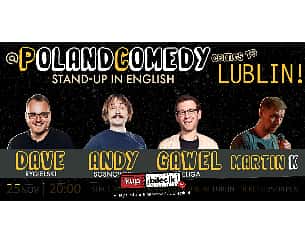 Bilety na koncert Comedy Poland - English Stand-Up Comedy in Lublin - Feliga, Rygielski, Sosnowski, Martin K - (@PolandComedy) - 25-11-2022
