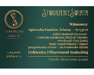 Bilety na koncert Stworzenie świata w Wałbrzychu - 01-04-2023