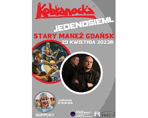 Bilety na koncert Kobranocka i Jeden Osiem L w Gdańsku - 29-04-2023