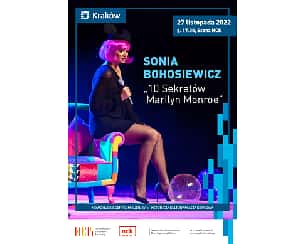 Bilety na koncert Sonia Bohosiewicz - 10 sekretów Marilyn Monroe w Krakowie - 27-11-2022