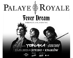 Bilety na koncert PALAYE ROYALE support: YONAKA | Kraków - 21-01-2023