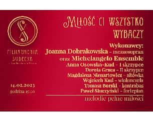 Bilety na koncert Miłość Ci wszystko wybaczy w Wałbrzychu - 14-02-2023 Bilety na koncert Miłość Ci wszystko wybaczy w Wałbrzychu - 14-02-2023