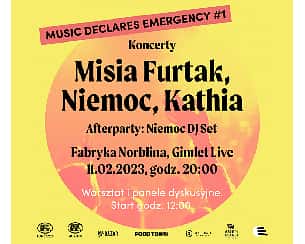 Bilety na koncert Misia Furtak, Niemoc, Kathia | Music Declares Emergency #1 | Warszawa - 11-02-2023