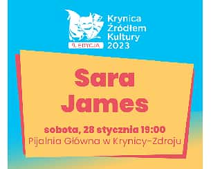 Bilety na koncert Sara James / Krynica 2023 w Krynicy Zdrój - 28-01-2023