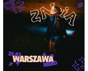 Bilety na koncert Zalia - kocham i tęsknię Tour | Warszawa - 26-03-2023