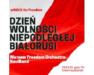 Bilety na koncert wROCK for Freedom  - DZIEŃ WOLNOŚCI NIEPODLEGŁEJ BIAŁORUSI we Wrocławiu - 25-03-2023