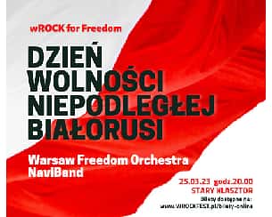 Bilety na koncert wROCK for Freedom - Dzień Wolności Niepodległej Białorusi we Wrocławiu - 25-03-2023