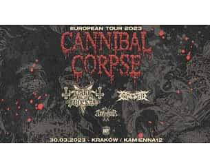 Bilety na koncert Cannibal Corpse + Dark Funeral + Ingested + Stormruler w Krakowie - 30-03-2023