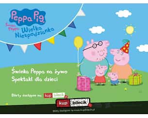 Bilety na spektakl Świnka Peppa i Wielka Niespodzianka! - Dziś dzień urodzin Świnki Peppy! - Chełm - 14-05-2023
