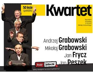 Bilety na spektakl Kwartet dla czterech aktorów - Andrzej Grabowski, Mikołaj Grabowski, Jan Peszek, Jan Frycz - Koszalin - 25-05-2023