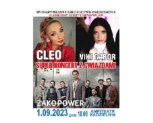 Bilety na koncert Super Koncert z Gwiazdami - Cleo, Viki Gabor, Zakopower w Kielcach - 01-09-2023