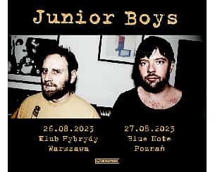 Bilety na koncert Junior Boys | POZNAŃ - 27-08-2023