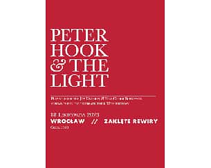 Bilety na koncert Peter Hook & The light grają Joy Division & New Order we Wrocławiu - 18-11-2023