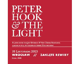 Bilety na koncert PETER HOOK & THE LIGHT we Wrocławiu - 18-11-2023