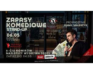 Bilety na kabaret Warsaw Stand-up - Stand-up Open Mic - Zapasy Komediowe x Kamil Maleszyk w Warszawie - 06-05-2023