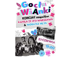 Bilety na koncert GocłaWIANKI: Kapela ze wsi Warszawa & Woda na młyn - 23-06-2023
