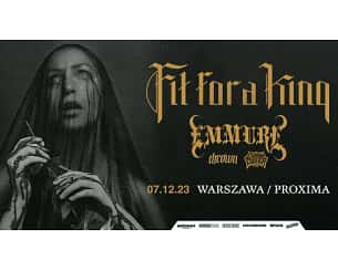 Bilety na koncert Fit For A King w Warszawie - 07-12-2023