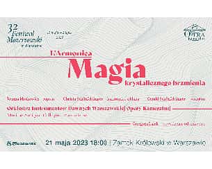 Bilety na koncert  L’Armonica – Magia krystalicznego brzmienia w Warszawie - 21-05-2023