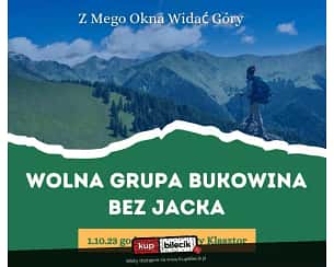 Bilety na koncert Wolna Grupa Bukowina i Bez Jacka w Starym Klasztorze! we Wrocławiu - 01-10-2023