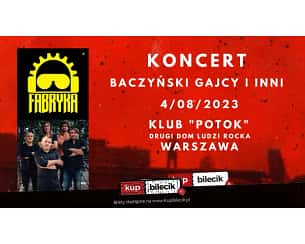 Bilety na koncert FABRYKA - Sierpień - Baczyński, Gajcy i inni w Warszawie - 04-08-2023