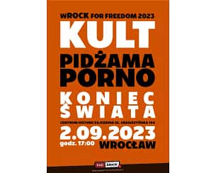 Bilety na koncert wROCK for Freedom 2023 we Wrocławiu - 02-09-2023