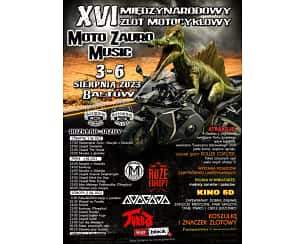 Bilety na koncert XVI Międzynarodowy Zlot Motocyklowy Moto Zauro Music 2023 w Bałtowie - 03-08-2023