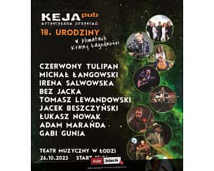 Bilety na koncert 18 urodziny Tawerny Keja w Łódzkim Teatrze Muzycznym w Łodzi - 26-10-2023