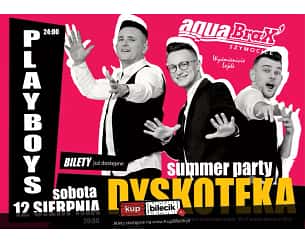 Bilety na koncert Summer Party - Dyskoteka z udziałem zespołu Playboys w Szymocice - 12-08-2023