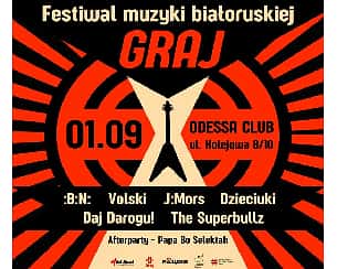 Bilety na Festiwal muzyki białoruskiej GRAJ