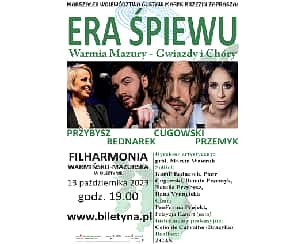 Bilety na koncert Era śpiewu. Warmia Mazury - Gwiazdy i Chóry w Olsztynie - 13-10-2023