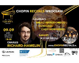Bilety na koncert CHARLES RICHARD-HAMELIN - CHOPIN RECITALS WROCŁAW - 09-09-2023
