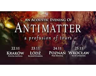 Bilety na koncert Antimatter (Trasa Akustyczna) we Wrocławiu - 25-11-2023