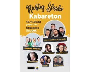 Bilety na kabaret Richtig Śląski Kabareton w Katowicach - 12-11-2023