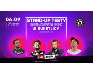 Bilety na koncert Warsaw Stand-up - Stand-up Testy: Nie-Open Mic - Warsaw Stand-up x Kozieł, Sumowski, Kopiec, Borkowski - 06-09-2023