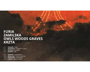 Bilety na koncert Furia + Zamilska + OWG + Krzta w Krakowie - 09-11-2023