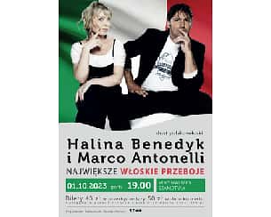 Bilety na koncert Halina Benedyk i Marco Antonelli w Szamotułach - 01-10-2023