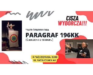 Bilety na spektakl Paragraf 196 KK (ćwiczenia z terroru)  - Poznań - 14-10-2023