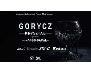 Bilety na koncert Gorycz, Narbo Dacal, Kryształ w Krakowie - 28-10-2023