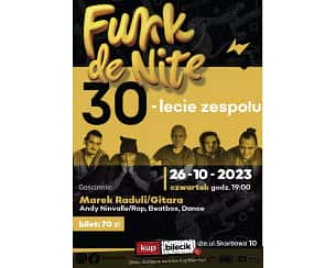 Bilety na koncert Funk De Nite - 30-lecie zespołu w Kędzierzynie-Koźlu - 26-10-2023