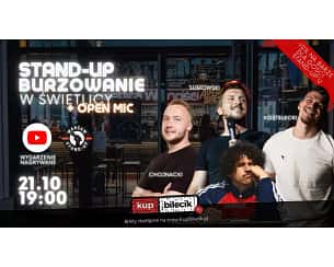 Bilety na koncert Warsaw Stand-up - Stand-up Burzowanie + Open Mic - Warsaw Stand-up x Chojnacki, Sumowski, Kostelecki, Suarez - 21-10-2023