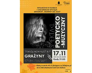 Bilety na kabaret Grażyna Szapołowska "Podróżą każda miłość jest" w Chojnie - 17-11-2023